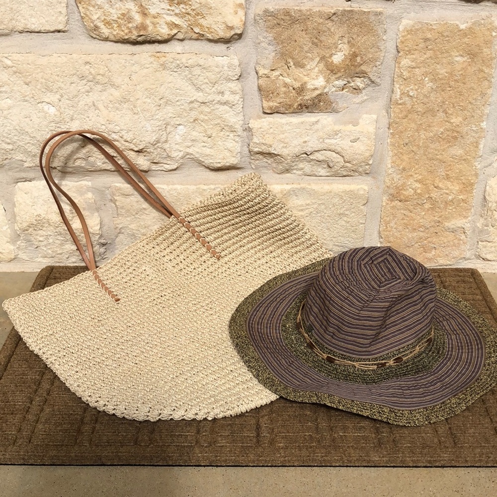 Scala Collezione Hat and Merona Oversize Tote
